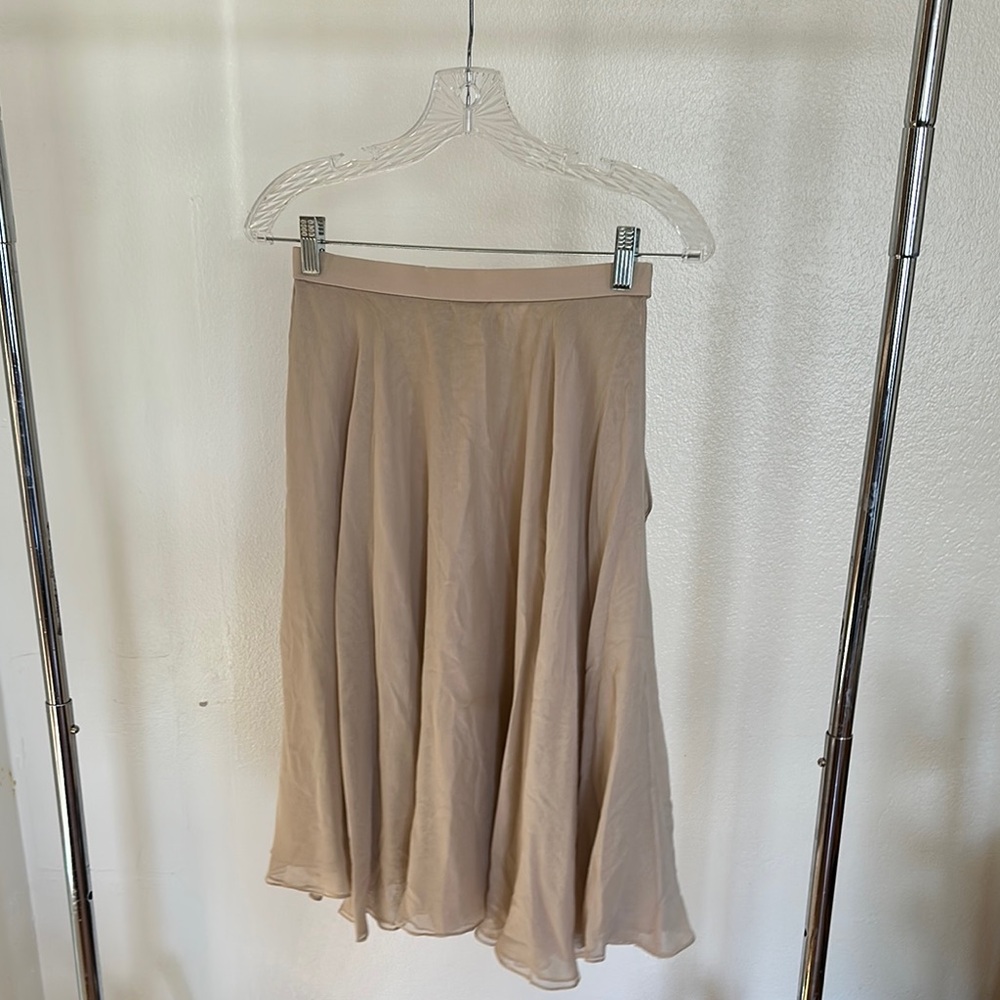 Silk Tan Women's Skirt
